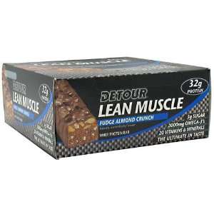  Forward Foods Lean Muscle Whey Protein Bar, Fudge Almond 