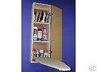 BUILT IN IRONING BOARD CABINET & IRON STORAGE WALL MONT