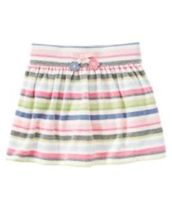 Soft stripes accented with sweet flowers Our cozy velour skort is 