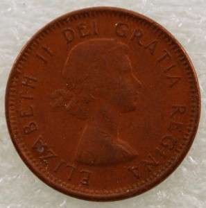 1953 Canada Canadian PENNY 1 one CENT small cent COIN  