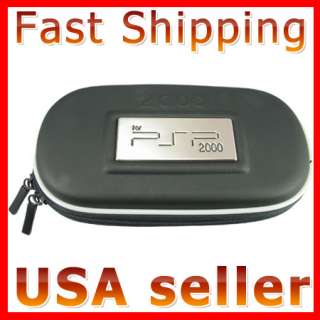 HARD COVER CASE POUCH CARRY BAG BLACK FOR PSP 2000 3000  