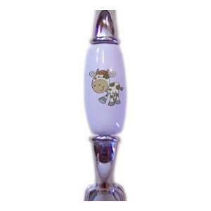  Spotted Cow Farm Animal CHROME CABINET Pull Handle