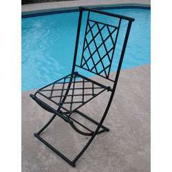 Wrought Iron Folding Chair (Morocco)  