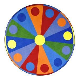  Color Wheel Rug Round 13 2 Diameter