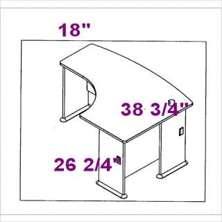   shape wood desk in light oak 13691 turn any cozy corner into an
