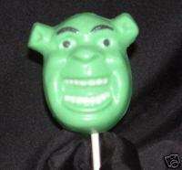 Shrek Lollipops/Chocolate Shrek Suckers/Party Favors  