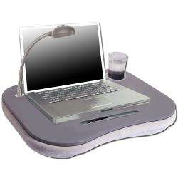 Laptop Buddy Cushion Desk w/ Light, Pen and Cup Holder  