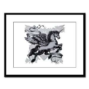  Large Framed Print Unicorn with Wings 
