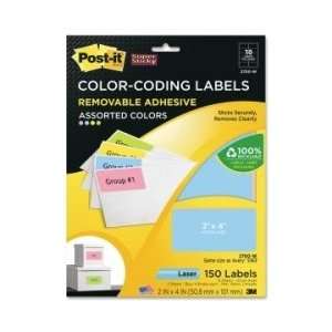  Post it Super Sticky Color Coding Label   Neon   MMM2700W 