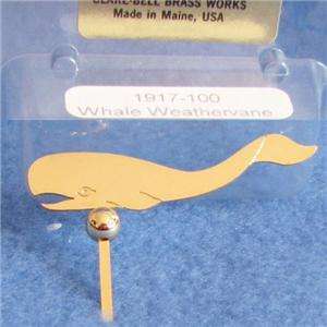 DOLLHOUSE Weather Vane Clare Bell Brass Whale 112 NEW  