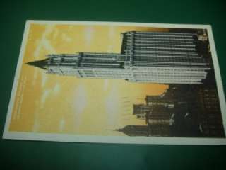 1924 WOOLWORTH BUILDING WORLDS TALLEST NYC NY Postcard  