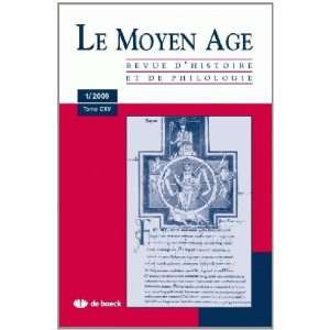    revue le moyen age t.115 (9782804103590) Revue Le Moyen Age Books