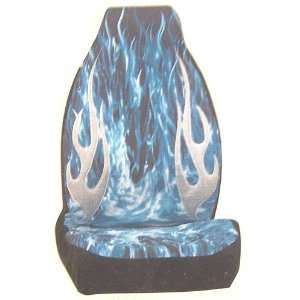  Bell Seat Skins, Icy Blue Flame Seat Covers (1 Each 