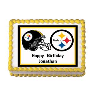 PITTSBURGH STEELERS #1 Edible Cake Party Image Topper  