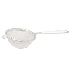 Strainer, Fine Single Mesh, 10 1/4 Bowl, 9 L Handle, Pan Hook And 