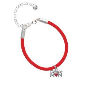  Dance Mom with Red Heart Charm on a Scarlett Red Malibu 