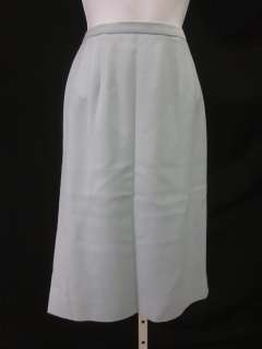 CARLISLE Light Blue Wool Knee Length Pencil Skirt Sz 4  