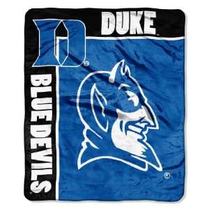 Duke Blue Devils 50 Inch by 60 Inch Raschel Plush Throw School Spirit 
