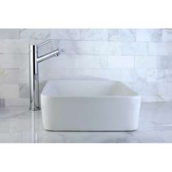 French Petite White Vessel Sink  