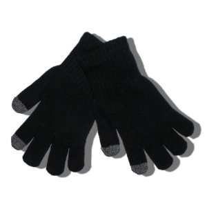  Touch Screen Knit Gloves   Black Electronics