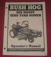 Bush Hog Mid Mount Zero Turn Mower Operators Manual  