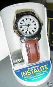 Armitron INSTALITE Night Vision Dial Wristwatch Watch  