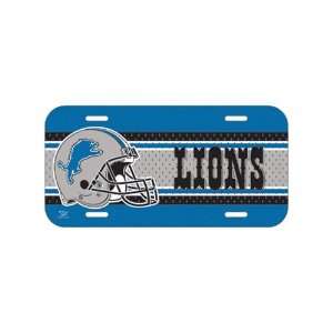  Detroit Lions Plastic License Plate