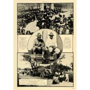  1915 Print Mexican Children Rio Grande Soldier Blood 