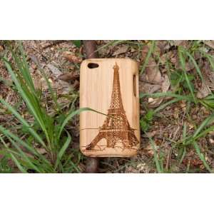  [MADE FROM RAW WOOD] Bamboo Case for iPod Touch 4 (Eiffel 