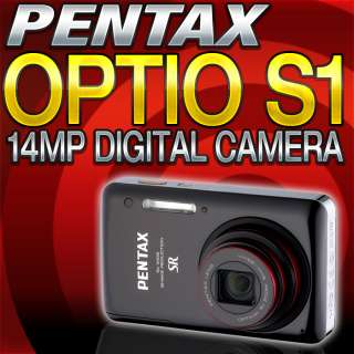 Pentax Optio S1 14MP 28 140mm Digital Camera Black NEW 270751875114 