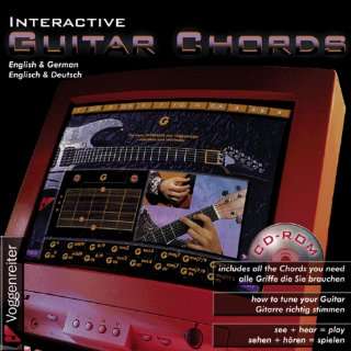  Interactive Guitar Chords CD ROM(English & German 