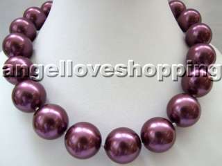 100% round 20mm variations color mother of pearls necklace toggle 