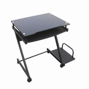    Mini Techno Computer Cart in Granite Black Furniture & Decor