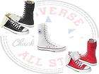 Converse All Star Chuck Taylor M4 W6 Red and Black Rare Back Label 