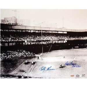  Branca/Thomson Dotted Line Signed 16x20 Inscribed Sports 