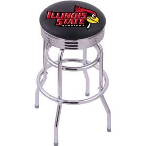  Illinois State University Steel Stool with 2.5 Ribbed 