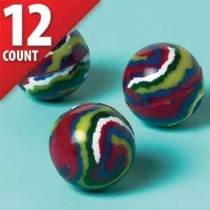  Stripe Bounce Balls 12ct Toys & Games