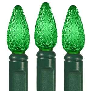 Green   35 LED Bulbs   C6 Shape   Length 18 ft.   Bulb Spacing 6 in 