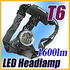   LED 1600Lumens 3Modes Headlamp Head Torch Lamp Flashlight+AC Charger