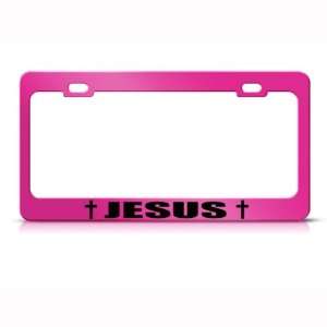  Jesus Cross Christian Religious Metal license plate frame 