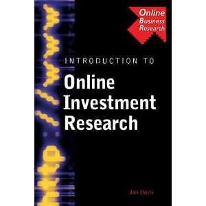  Introduction to Online Investment Research (Business Research 