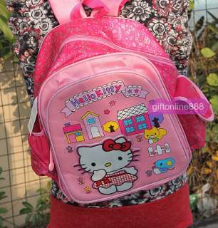 14 Hello Kitty satchel Backpack School Bag pink 0841  