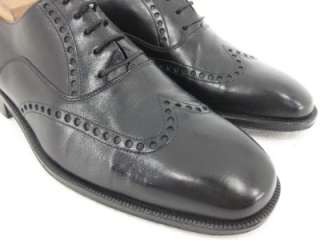 Magnanni Black Leather Wing Tip Dress Shoes Oxfords 8 M Medium Retail 