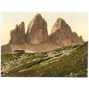  Tre Cime di Lavaredo,Drei Zinnen,Tyrol,Italy,1890s