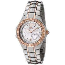 Invicta Womens Wildflower Two tone White Diamond and Crystal Watch 