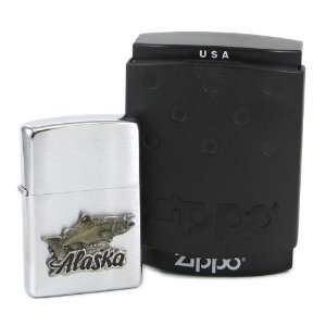  Zippo Lighter   Alaska with Fish   Zippo Lighter