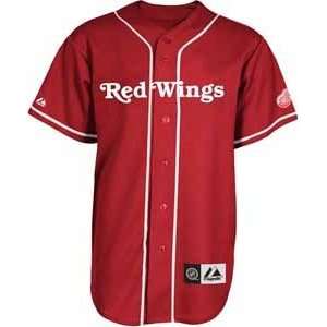  Detroit Red Wings Baseball Style Jersey   X Large Sports 