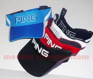 BRAND NEW PING GOLF SPORT ADJUSTABLE ONE SIZE FITS MOST VISOR CAP HAT 