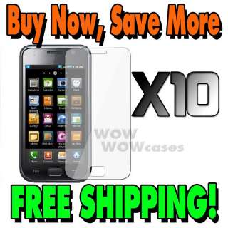 10 x Screen Protector Cover for Samsung Galaxy S i9000  