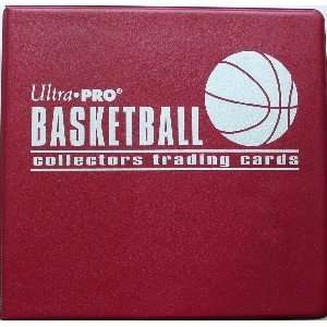 Ultra Pro Basketball Album in Burgundy with a box of 100 Ultra Pro 9 